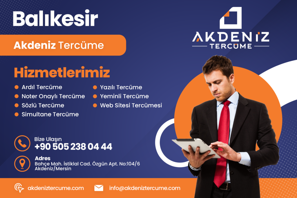 Balıkesir Tercüme Bürosu