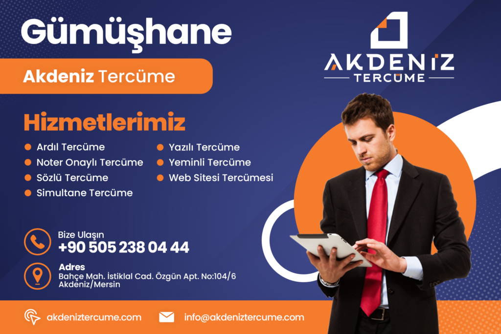Gümüşhane Tercüme Bürosu