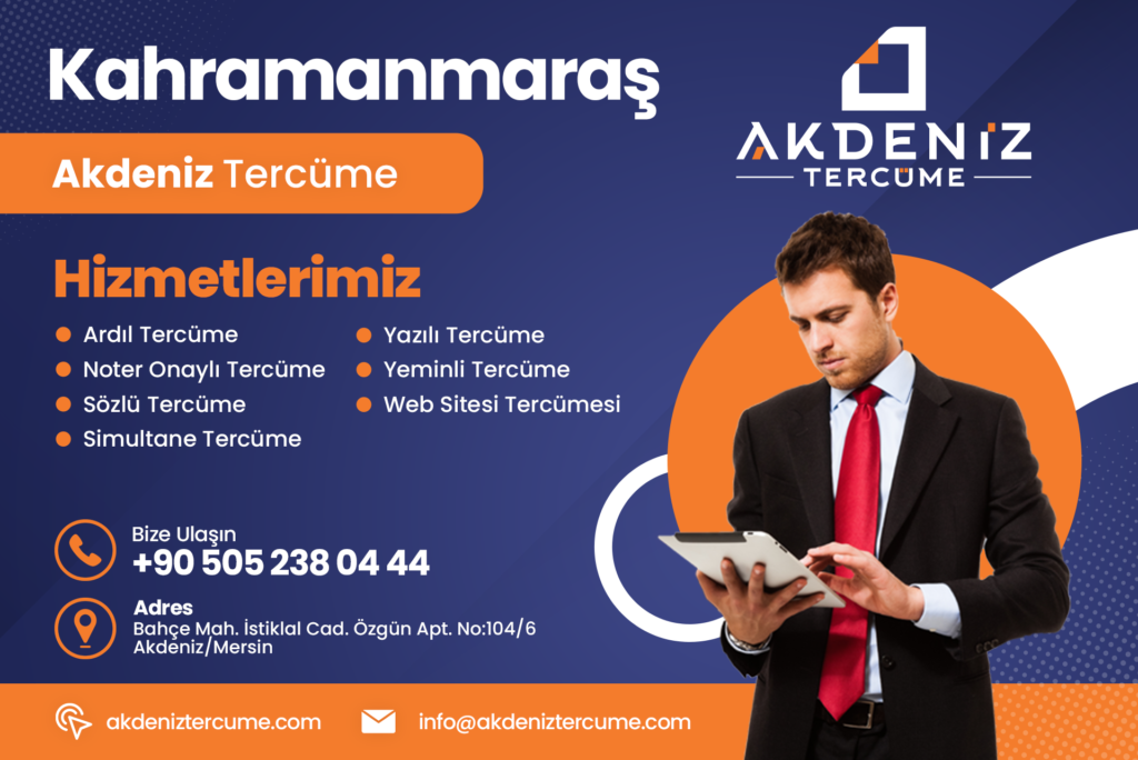 Kahramanmaraş Tercüme Bürosu