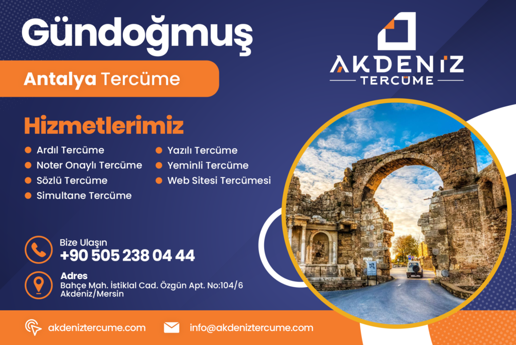 Gündoğmuş Tercüme Bürosu